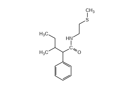 3-methyl-N-[2-(methylthio)ethyl]-2-phenylvaleramide