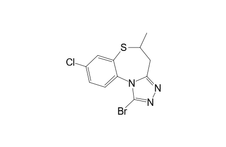 1-BrOMO-8-CHLORO-4,5-DIHYDRO-5-METHYL-S-TRIAZOLO-[3,4-D]-[1,5]-BENZOTHIAZEPINE;MAJOR-ISOMER