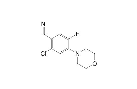 2-Chloro-5-fluoro-4-(4-morpholinyl)benzonitrile