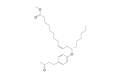 methyl (S,Z)-12-(4-(3-oxobutyl)phenoxy)octadec-9-enoate