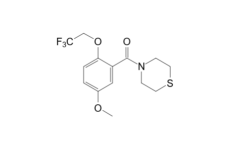 4-[5-methoxy-2-(2,2,2-trifluoroethoxy)benzoyl]thiomorpholine