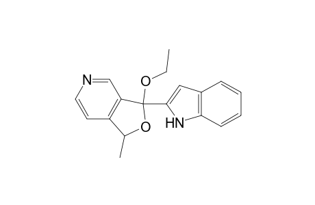 3-Ethoxy-1,3-dihydro-3-(indol-2-yl)-1-methylfuro(3,4-C)-pyridine