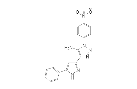 3-(4-nitrophenyl)-5-(3-phenyl-1H-pyrazol-5-yl)-1,2,3-triazol-4-amine