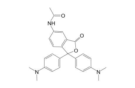 N-{1,1-bis[4-(dimethylamino)phenyl]-3-oxo-1,3-dihydro-2-benzofuran-5-yl}acetamide