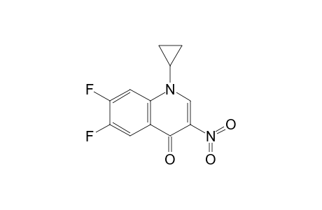 1-cyclopropyl-6,7-bis(fluoranyl)-3-nitro-quinolin-4-one