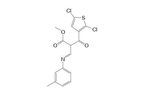 Methyl 3-(2,5-dichloro-3-thienyl)-2-{[(3-methylphenyl)imino]methyl}-3-oxopropanoate