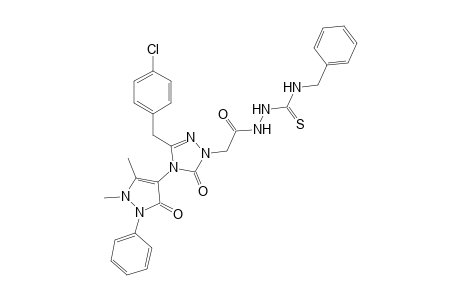 2-{[4-(1,5-Dimethyl-3-oxo-5-phenyl-2,3-dihydro-1H-pyrazole-4-yl)-3-(4-chlorobenzyl)-5-oxo-4,5-dihydro-1H-1,2,4-triazole-1-yl]acetyl}-N-benzylhydrazinecarbothioamide