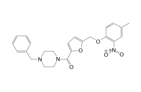 1-benzyl-4-{5-[(4-methyl-2-nitrophenoxy)methyl]-2-furoyl}piperazine