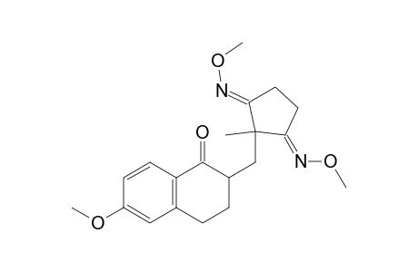 6-Methoxy-2-[(1'-methyl-2',5'-dioxocyclopentyl)methyl]-3,4-dihydronaphthalen-1(2H)-one 2',5'-bis(O-methyloxime)