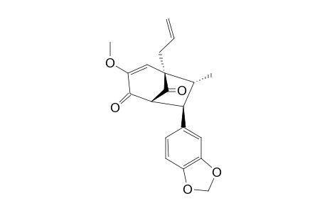 (1S,5S,6S,7S)-5-ALLYL-6-METHYL-3-METHOXY-7-(3,4-METHYLENEDIOXYPHENYL)-BICYCLO-[3.2.1]-OCT-3-EN-2,8-DIONE