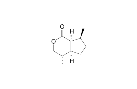 Cyclopenta[c]pyran-1(3H)-one, hexahydro-4,7-dimethyl-, [4R-(4.alpha.,4a.alpha.,7.beta.,7a.alpha.)]-