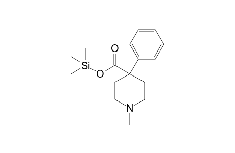 1-Methyl-4-phenyl-4-piperidinecarboxylic acid trimethylsilyl ester