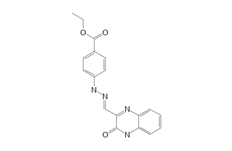 3-(p-ETHOXYCARBONYL-HYDRAZONO)-METHYL-2-OXO-1,2-DIHYDRO-QUINOXALINE;DIAZENYLAMINE-FORM