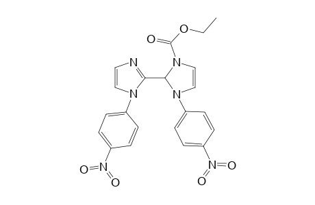 Ethyl 3-(4-nitrophenyl)-2-[1-(4-nitrophenyl)-1H-imidazol-2-yl]-2,3-dihydro-1H-imidazole-1-carboxylate