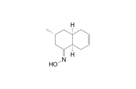 1(2H)-Naphthalenone, 3,4,4a,5,8,8a-hexahydro-3-methyl-, oxime, [3R-(3.alpha.,4a.alpha.,8a.alpha.)]-