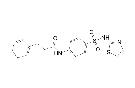 3-phenyl-N-{4-[(1,3-thiazol-2-ylamino)sulfonyl]phenyl}propanamide