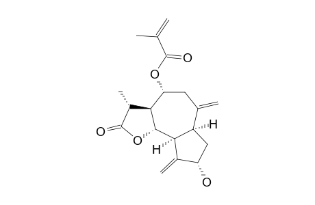 3-ALPHA,8-ALPHA-DIHYDROXY-1-ALPHA-H,5-ALPHA-H,6-BETA-H,11-BETA-H-GUAI-4(15),10(14)-DIEN-12,6-OLIDE_8-O-2-METHYLACRYLATE