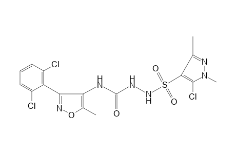 1-[(5-chloro-1,3-dimethylpyrazol-4-yl)sulfonyl]-4-[3-(2,6-dichlorophenyl)-5-methyl-4-isoxazolyl]semicarbazide