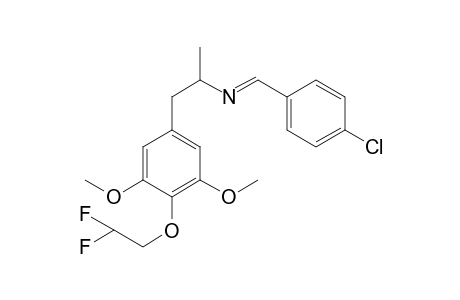 1-(4-Chlorophenyl)-N-(1-[4-(2,2-difluoroethoxy)-3,5-dimethoxyphenyl]propan-2-yl)methanimine