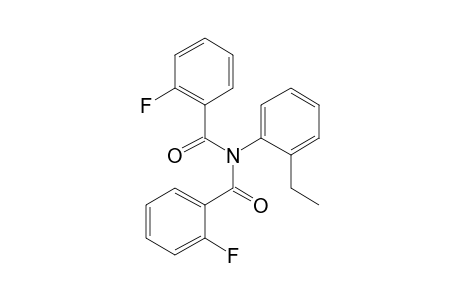 Benzamide, 2-fluoro-N-(2-fluorobenzoyl)-N-(2-ethylphenyl)-