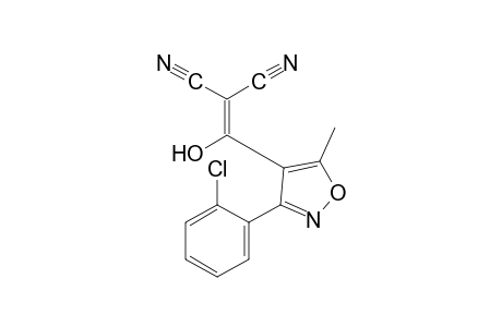 {[3-(o-chlorophenyl)-5-methyl-4-isoxazolyl]hydroxymethylene}malononitrile