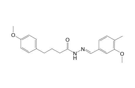 N-[(E)-(3-methoxy-4-methyl-benzylidene)amino]-4-(4-methoxyphenyl)butyramide