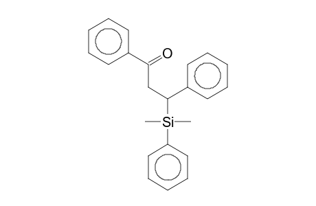 3-[Dimethyl(phenyl)silyl]-1,3-diphenyl-1-propanone