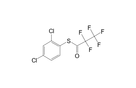 2,4-Dichlorothiophenol, S-pentafluoropropionyl-