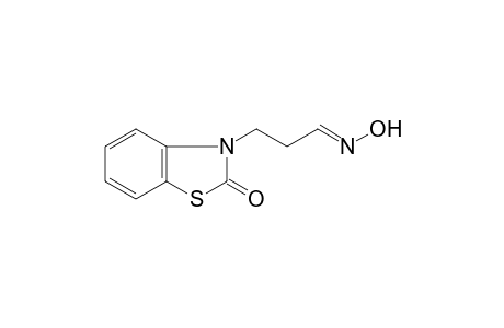 (1E)-3-(2-oxo-1,3-benzothiazol-3(2H)-yl)propanal oxime