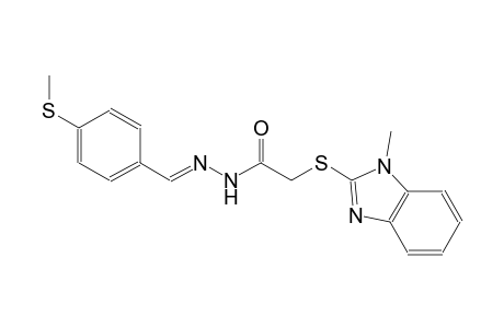 acetic acid, [(1-methyl-1H-benzimidazol-2-yl)thio]-, 2-[(E)-[4-(methylthio)phenyl]methylidene]hydrazide