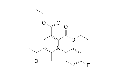 Diethyl 5-acetyl-1,4-dihydro-6-methyl-1-(p-fluorophenyl)pyridine-2,3-dicarboxylate