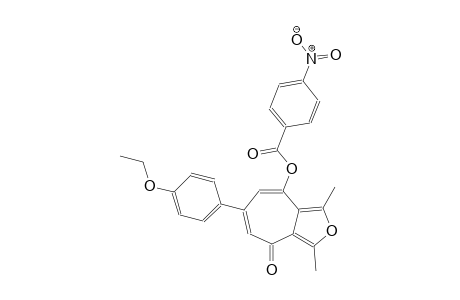 6-(4-ethoxyphenyl)-1,3-dimethyl-4-oxo-4H-cyclohepta[c]furan-8-yl 4-nitrobenzoate