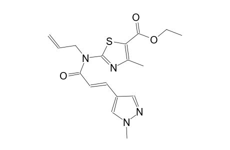 ethyl 2-{allyl[(2E)-3-(1-methyl-1H-pyrazol-4-yl)-2-propenoyl]amino}-4-methyl-1,3-thiazole-5-carboxylate