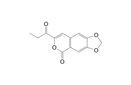 XYRIDIN-B;3-(1-OXO-PROPYL)-6,7-(METHYLENEDIOXY)-ISOCOUMARIN