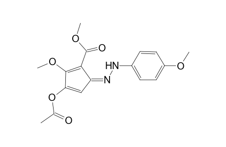 Methyl 4-(acetoxy)-6-[(p-methoxyphenyl)amino]-3-methoxy-6-azapentafulvene-2-carboxylate