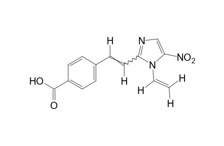 p-[2-(5-nitro-1-vinylimidazol-2-yl)vinyl]benzoic acid