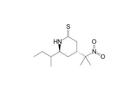 trans 6-sec-Butyl-4-(1-methyl-1-nitroethyl)piperidine-2-thione