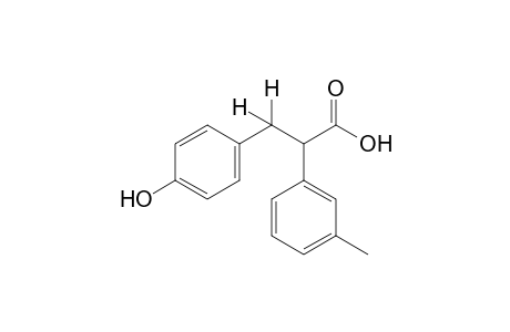 3-(p-hydroxyphenyl)-2-m-tolylpropionic acid