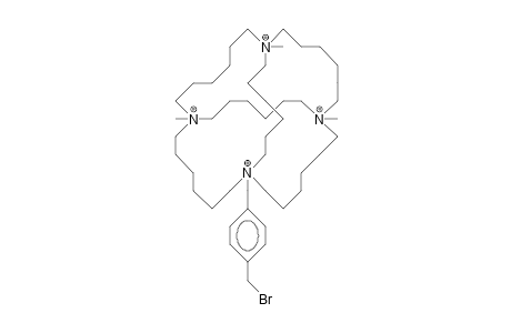 1-(4-Bromomethyl-benzyl)-8,15,22-trimethyl-1,8,15,22-triazonia-tricyclo(13.13.6.6/8,22/)tetracontane tetracation