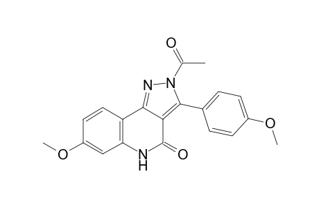 2-Acetyl-7-methoxy-3-(4-methoxyphenyl)-2H-pyrazolo[4,3-c]quinolin-4(5H)-one