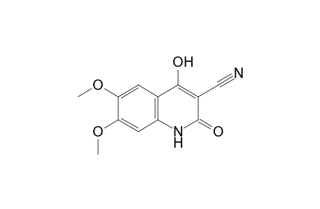 3-CYANO-6,7-DIMETHOX-4-HYDROXYQUINOLIN-2-(1H)-ONE;KETO-FORM