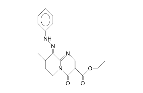 E-ETHYL-9-PHENYLHYDRAZONO-8-METHYL-4-OXO-6,7,8,9-TETRAHYDRO-4H-PYRIDO-[1,2-A]-PYRIMIDINE-3-CARBOXYLATE