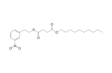 Succinic acid, decyl 2-(3-nitrophenyl)ethyl ester