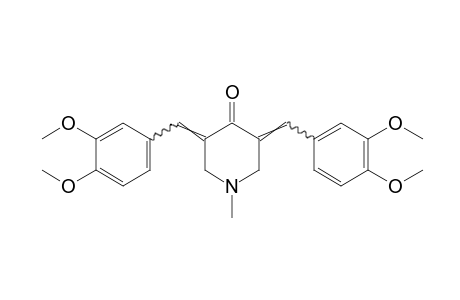 3,5-diveratrylidene-1-methyl-4-piperidone