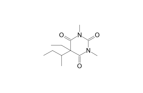 2,4,6(1H,3H,5H)Pyrimidinetrione,5-ethyl-1,3-dimethyl-5-(1-methylpropyl)-