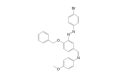 [[4-(BENZYLOXY)-3-(4-BROMOPHENYL)-DIAZENYL]-BENZYLIDENE]-4-METHOXY-ANILINE