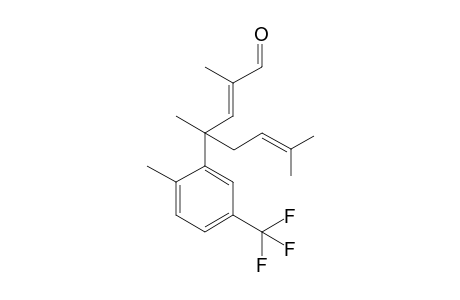 (E)-2,4,7-Trimethyl-4-(2-methyl-5-(trifluoromethyl)phenyl)octane-2,6-dienal