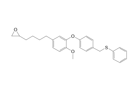 Benzene, 1-methoxy-4-[4-(4-oxiranyl)butyl]-2-(4-phenylthiomethylphenoxy)-