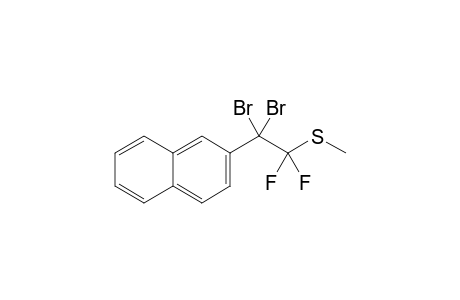 2,2-Dibromo-1,1-difluoro-1-(methylthio)-2-(2-naphthyl)ethane