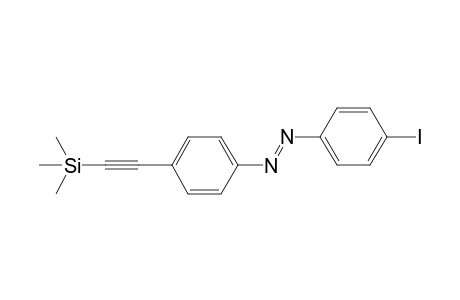 (E)-1-(4-Iodophenyl)-2-{4-[(trimethylsilyl)ethynyl]phenyl}diazene
